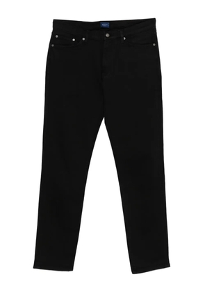 Gant logo-patch pants - Black
