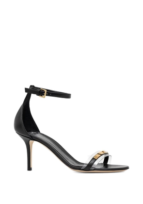 Elisabetta Franchi buckled logo-detail sandals - Black