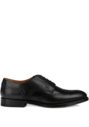 Doucal's leather lace-up brogues - Black