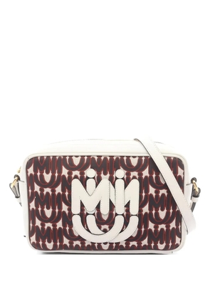 Miu Miu Pre-Owned 2000s logo jacquard shoulder bag - White