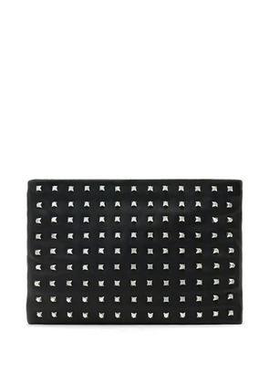 AllSaints Bettina studded zip clutch bag - Black