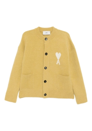 AMI Paris Ami De Coeur cardigan - Yellow