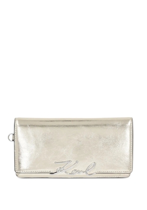 Karl Lagerfeld logo-detail wallet - Gold
