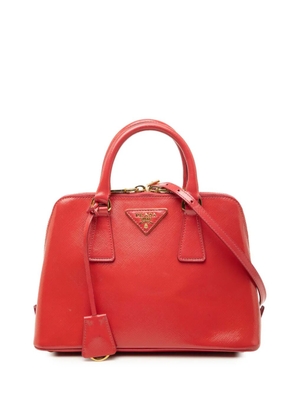 Prada Pre-Owned 2010-2026 Small Saffiano Vernice Promenade satchel - Red