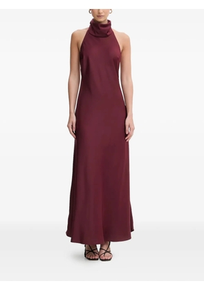 Bardot delphina halter open-back dress - Red