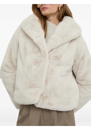 Morgan faux-fur jacket - Neutrals