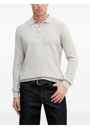 Barbour Smeaton buttoned knitted polo shirt - Grey