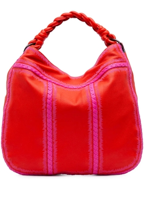 Bottega Veneta Pre-Owned 2012-2025 Intrecciato Trimmed Leather hobo bag - Pink