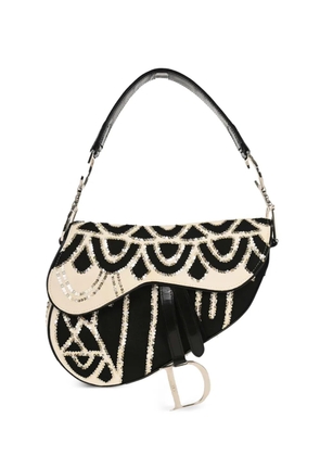 Christian Dior Pre-Owned 2023 Saddle sequins shoulder bag - Black