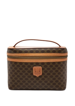 Celine Pre-Owned 1996 Macadam Coated Canvas vanity bag - Brown