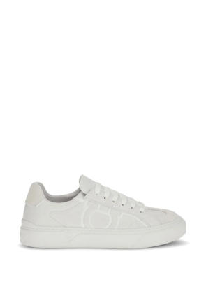 Ferragamo Gancini logo-print sneakers - White