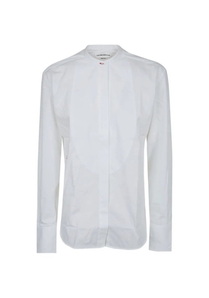 Victoria Beckham bib-detail buttoned shirt - White