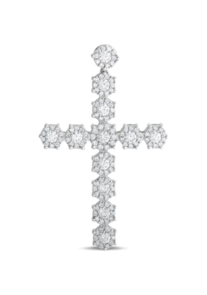 LB Exclusive diamond cross pendant - Silver