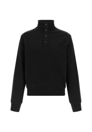 ENTIRE STUDIOS high-neck buttoned sweatshirt - Black