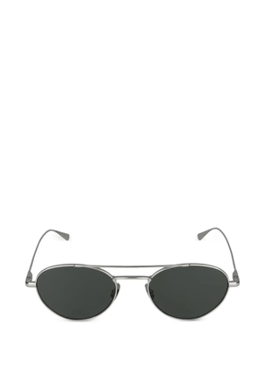 Saint Laurent oval-frame sunglasses - Silver