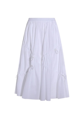 Moschino poplin midi skirt - White