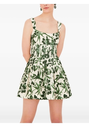 Cara Cara Ria floral-pattern mini dress - White