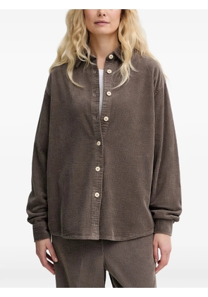 American Vintage corduroy buttoned shirt - Brown