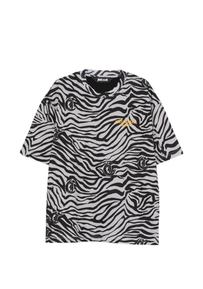 Just Cavalli zebra-pattern T-shirt - Black