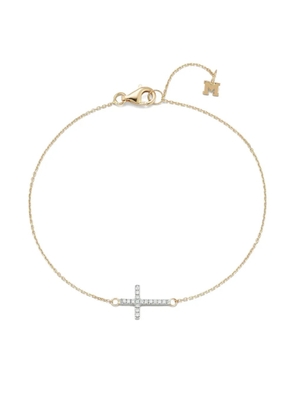 Mateo 14K yellow gold Cross mini diamonds bracelet