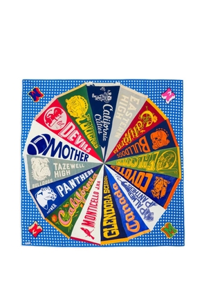 MOTHER Scarf It Up graphic scarf - Blue