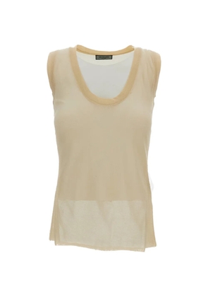 Durazzi Milano scoop-neck top - Neutrals