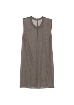 Rick Owens round-neck sleeveless top - Brown