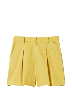 TWINSET lurex-detail tailored shorts - Yellow