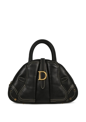 Christian Dior Pre-Owned 2001 double saddle handbag - Black