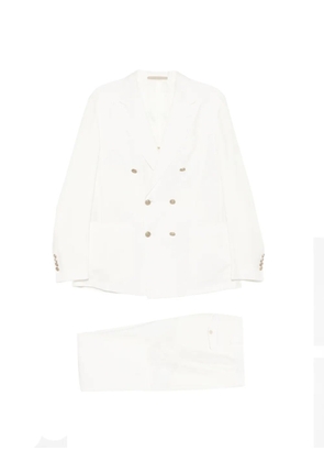 Eleventy double-breasted suit - White