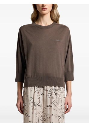 Peserico wool yarn sweater - Brown