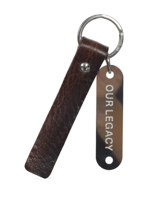 OUR LEGACY leather keyring - Brown
