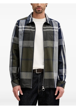 Barbour Lannich plaid zip shirt - Green