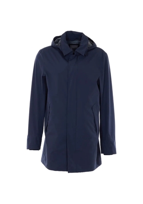 Herno removable hood raincoat - Blue