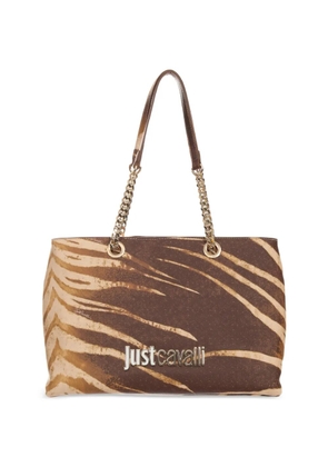 Just Cavalli tiger-print tote bag - Brown