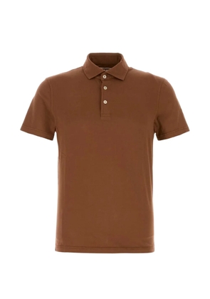 Fedeli stretch polo shirt - Brown