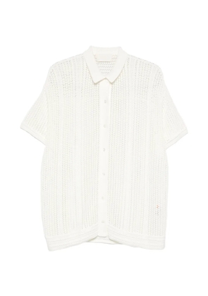 BOMPARD crochet polo shirt - Neutrals