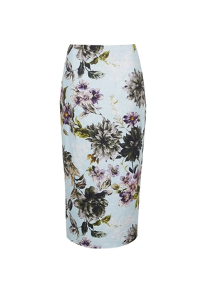 Cara Cara Sienna floral-pattern maxi skirt - Blue