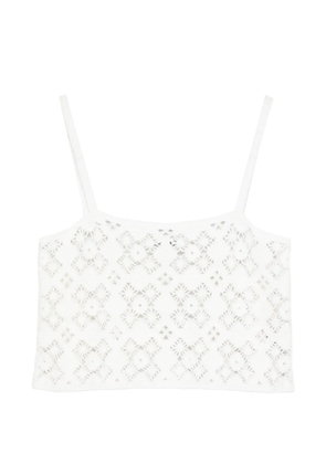 BOMPARD crochet openwork top - White