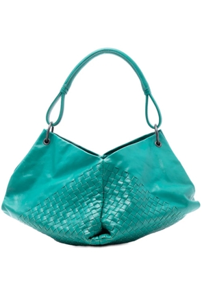 Bottega Veneta Pre-Owned 2012-2025 Nappa Intrecciato Aquilone Fortune Cookie hobo bag - Blue