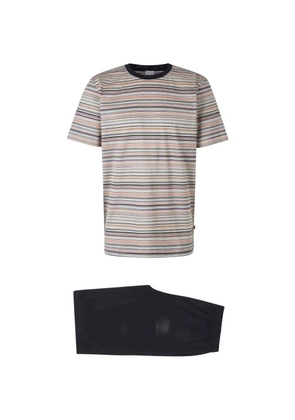 Zimmerli striped pyjama set - Neutrals