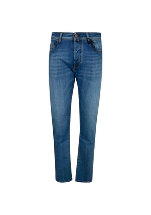 Jacob Cohën back-patch jeans - Blue