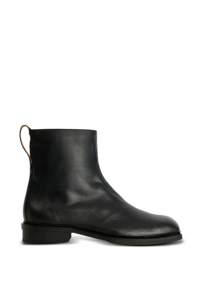 OUR LEGACY Daimono zip leather boots - Black