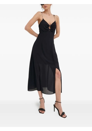 Morgan chain-strap cutout midi dress - Blue