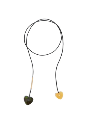Bimba y Lola heart-pendant necklace - Black