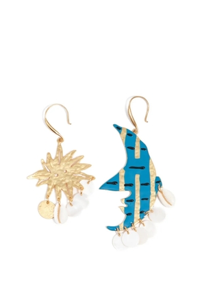 Bimba y Lola Moon and Sun drop earrings - Gold