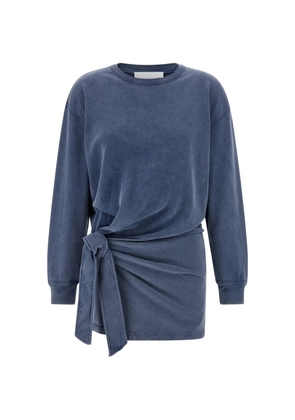 MARANT ÉTOILE Zae wrap-style sweat dress - Blue