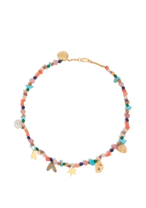 Bimba y Lola beaded charm necklace - Gold
