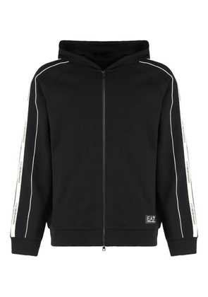 Ea7 Emporio Armani hooded zip sweatshirt - Black