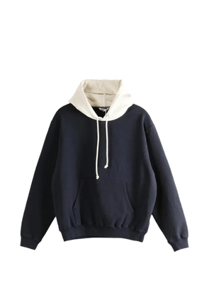 Auralee P/O colour-block hoodie - Blue
